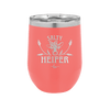 Salty Heifer Polka Dots - Laser Engraved Stainless Steel Drinkware - 1489 -