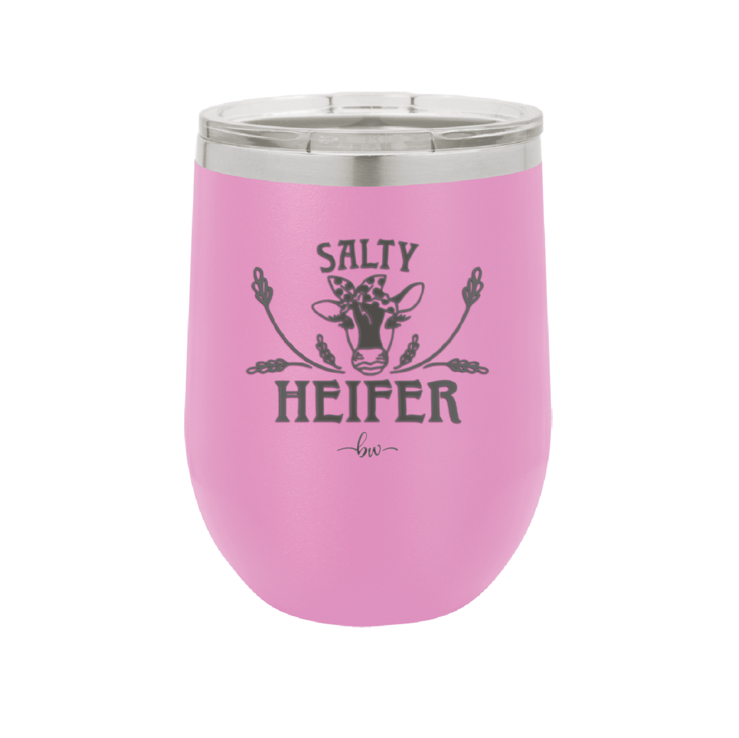 Salty Heifer Polka Dots - Laser Engraved Stainless Steel Drinkware - 1489 -