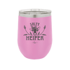 Salty Heifer Polka Dots - Laser Engraved Stainless Steel Drinkware - 1489 -