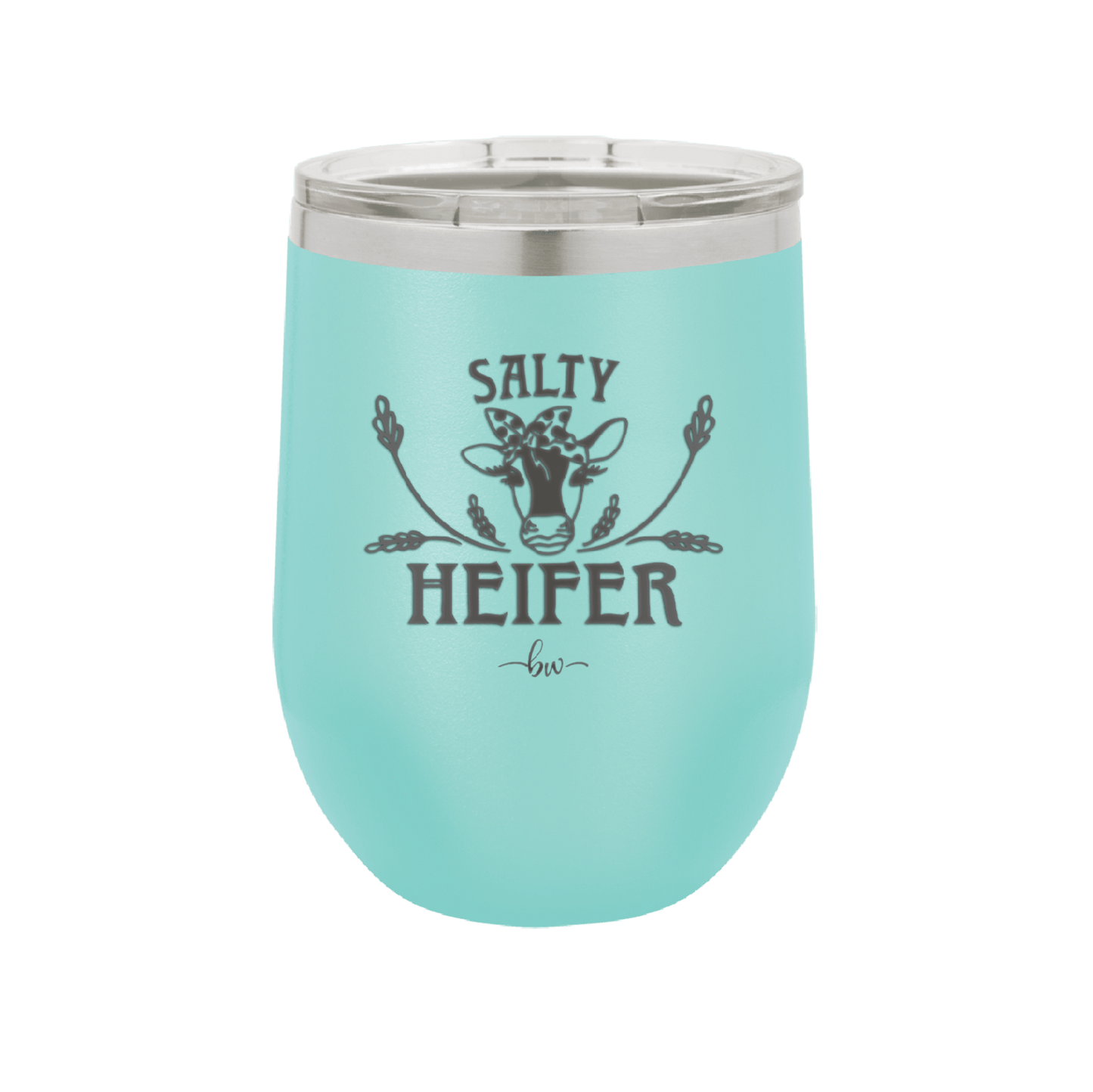 Salty Heifer Polka Dots - Laser Engraved Stainless Steel Drinkware - 1489 -