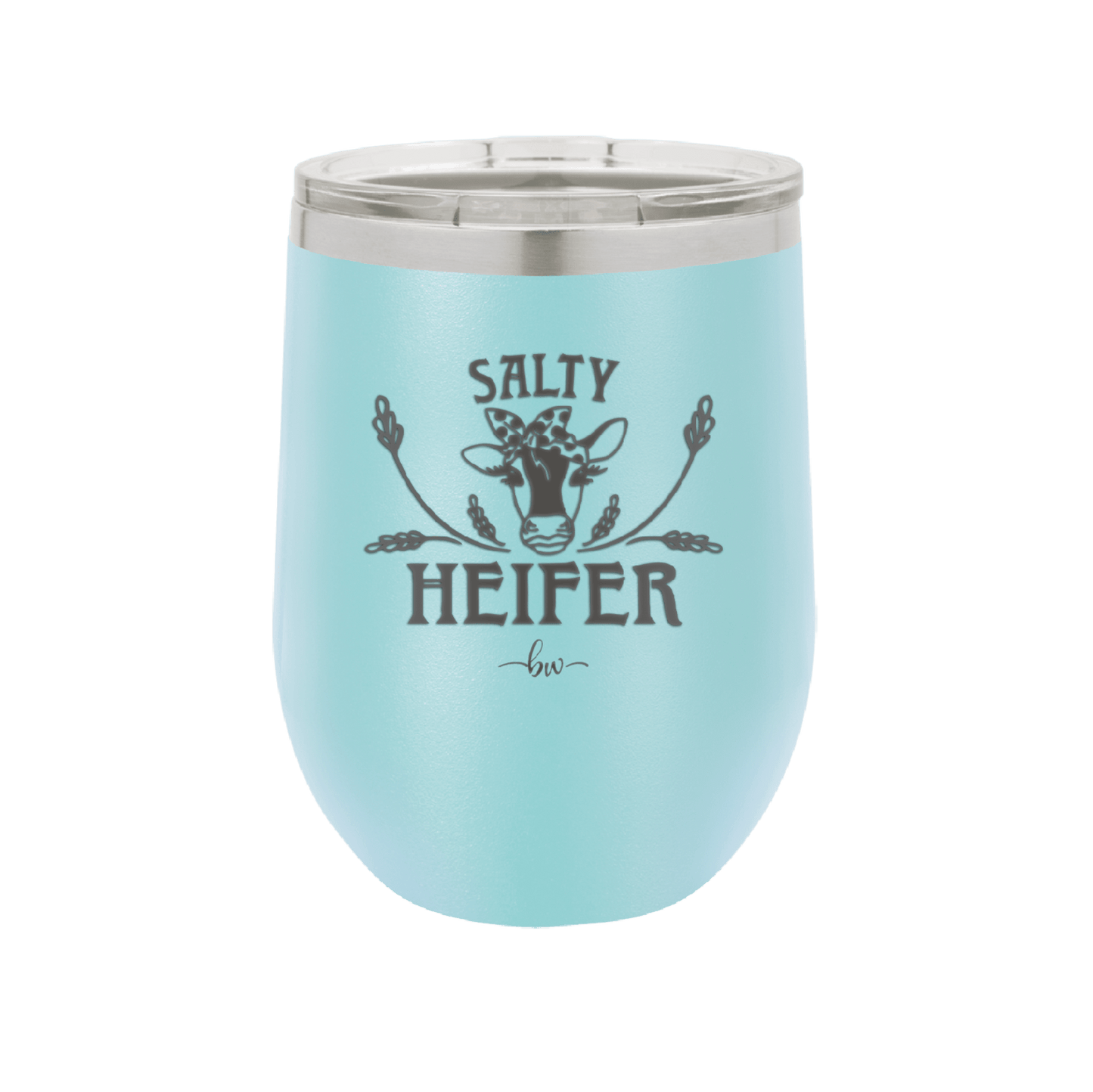 Salty Heifer Polka Dots - Laser Engraved Stainless Steel Drinkware - 1489 -