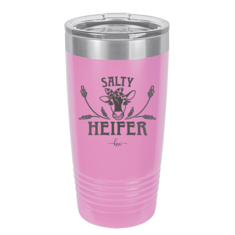Salty Heifer Polka Dots - Laser Engraved Stainless Steel Drinkware - 1489 -