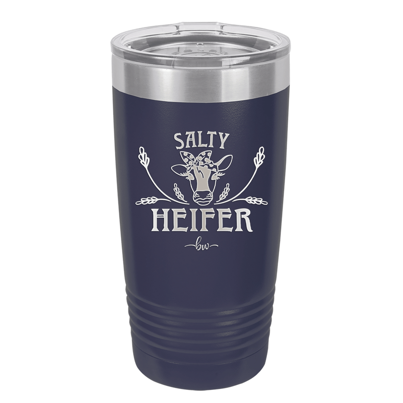 Salty Heifer Polka Dots - Laser Engraved Stainless Steel Drinkware - 1489 -