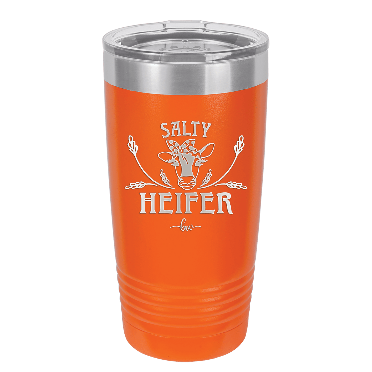 Salty Heifer Polka Dots - Laser Engraved Stainless Steel Drinkware - 1489 -