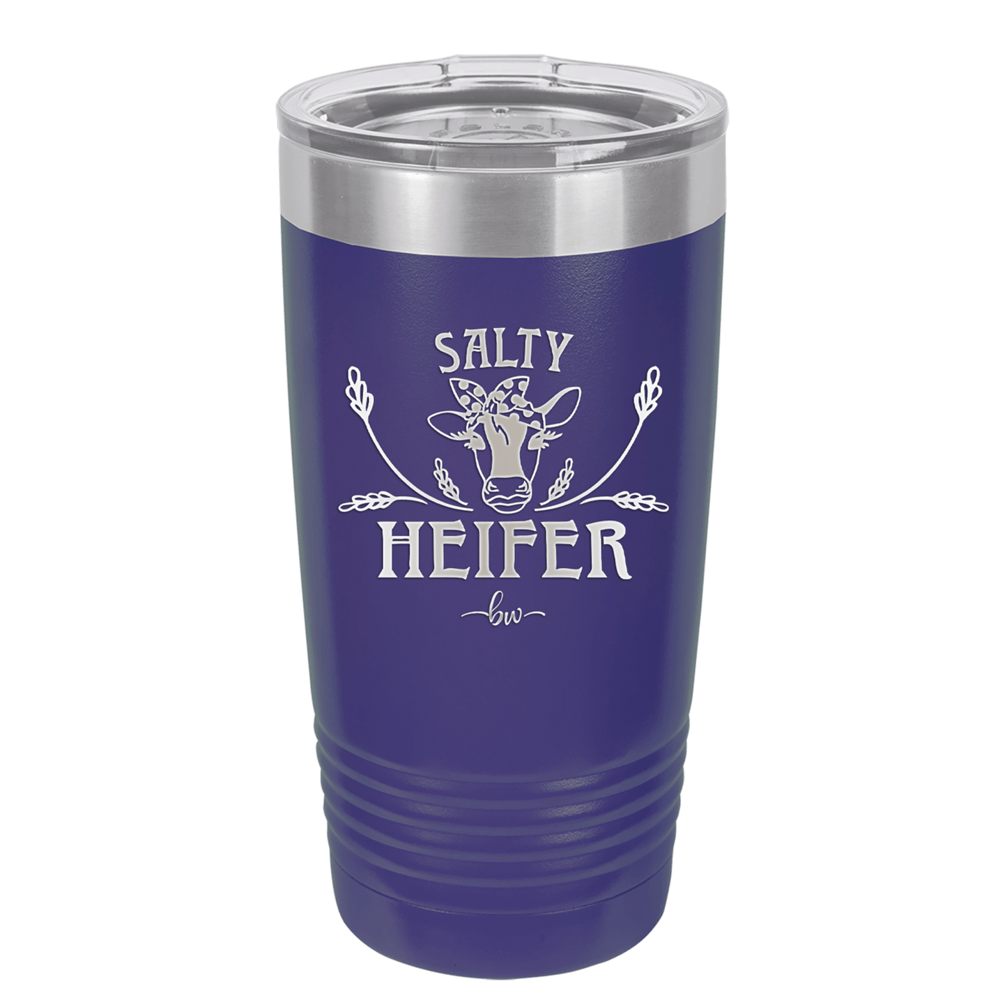 Salty Heifer Polka Dots - Laser Engraved Stainless Steel Drinkware - 1489 -