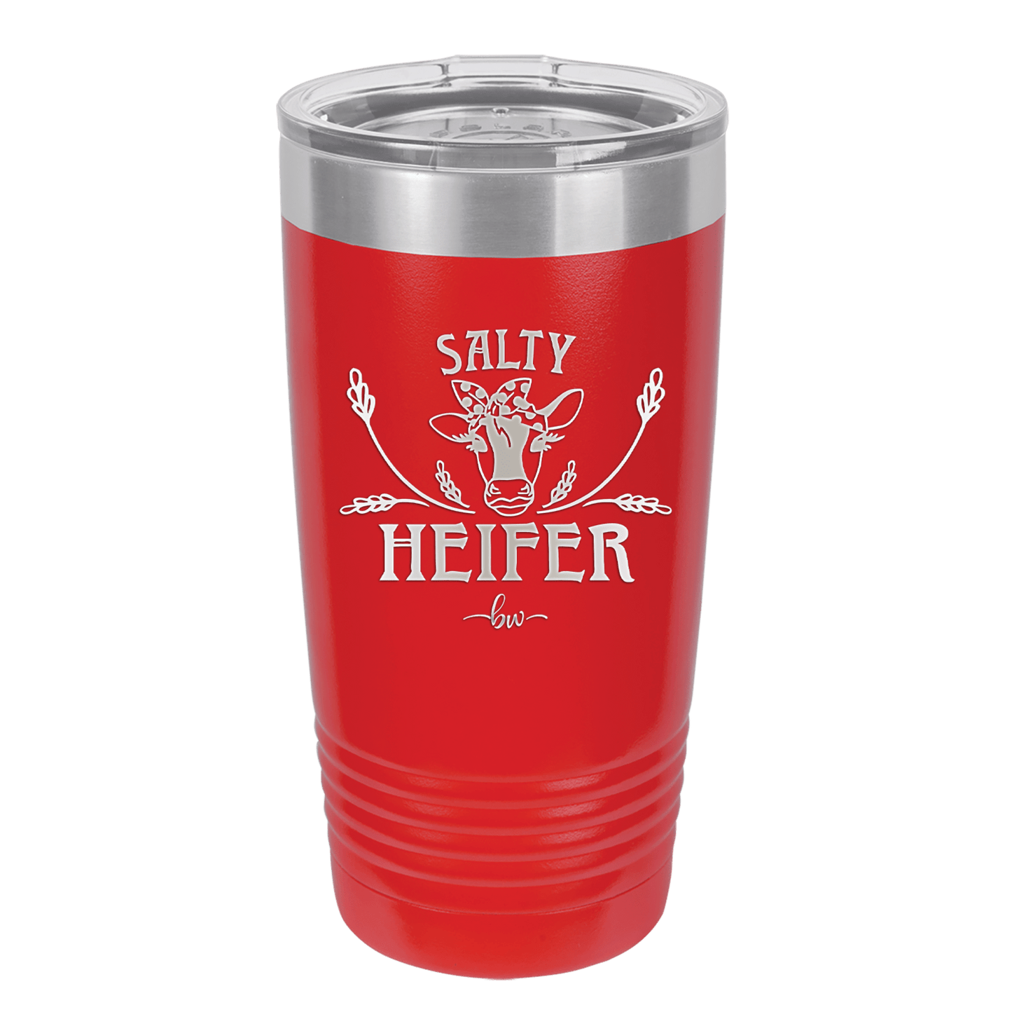 Salty Heifer Polka Dots - Laser Engraved Stainless Steel Drinkware - 1489 -