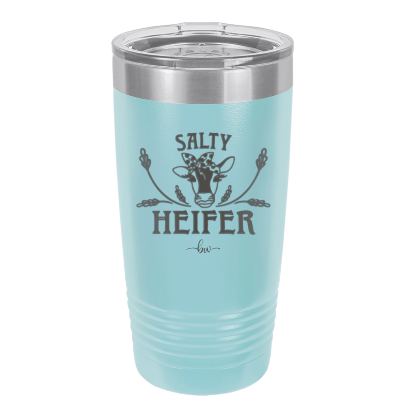Salty Heifer Polka Dots - Laser Engraved Stainless Steel Drinkware - 1489 -