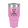 Salty Heifer Polka Dots - Laser Engraved Stainless Steel Drinkware - 1489 -