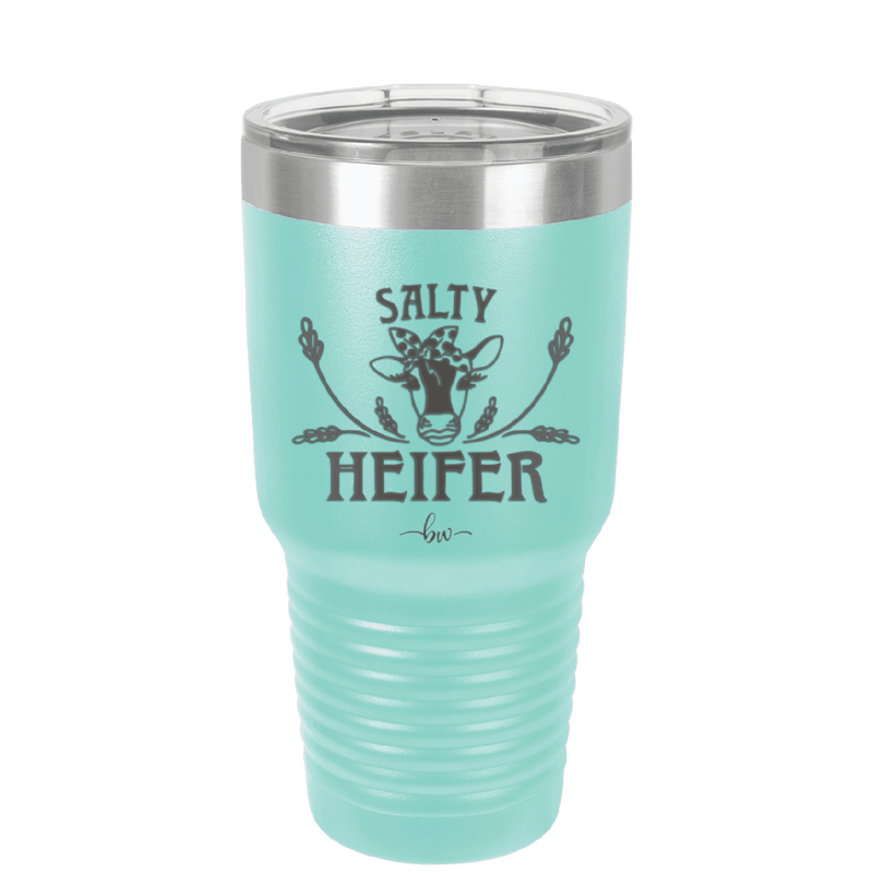 Salty Heifer Polka Dots - Laser Engraved Stainless Steel Drinkware - 1489 -
