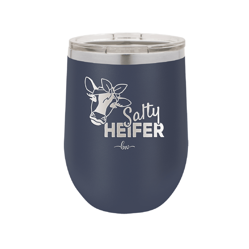 Salty Heifer Bow - Laser Engraved Stainless Steel Drinkware - 1490 -