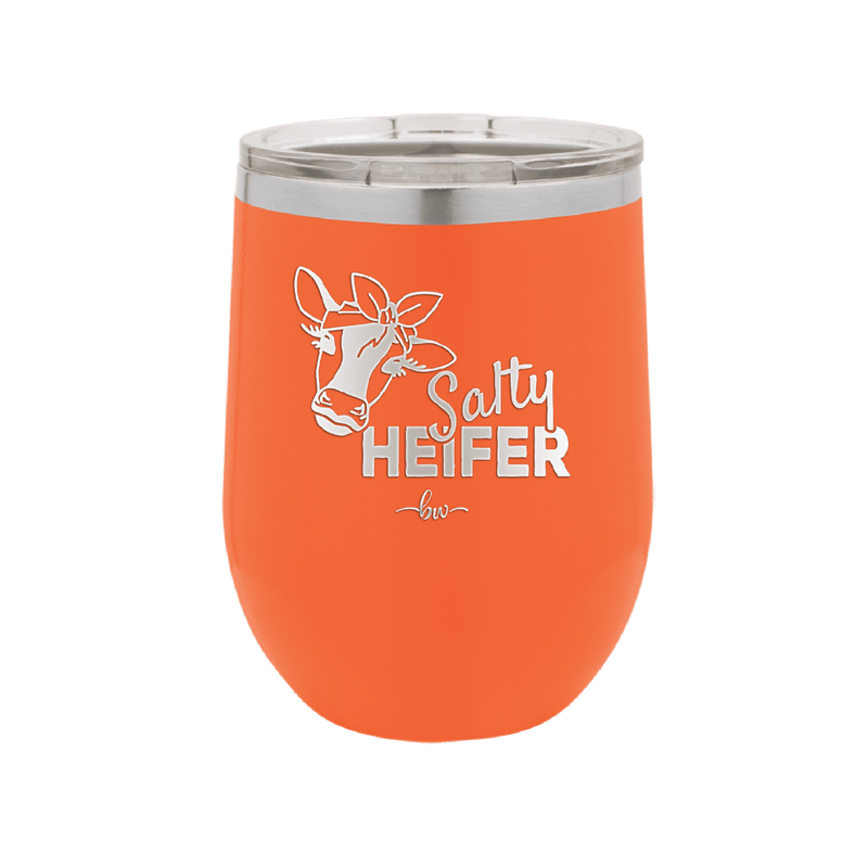 Salty Heifer Bow - Laser Engraved Stainless Steel Drinkware - 1490 -