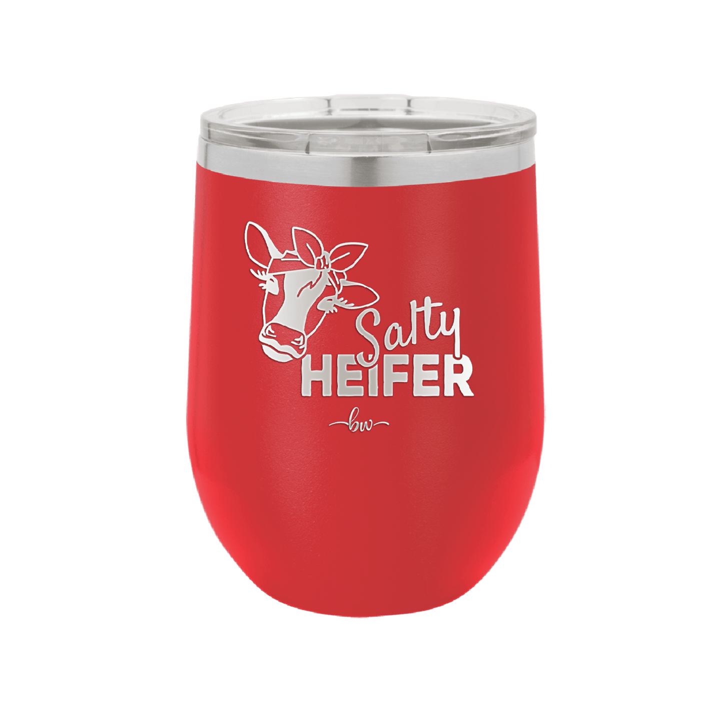 Salty Heifer Bow - Laser Engraved Stainless Steel Drinkware - 1490 -
