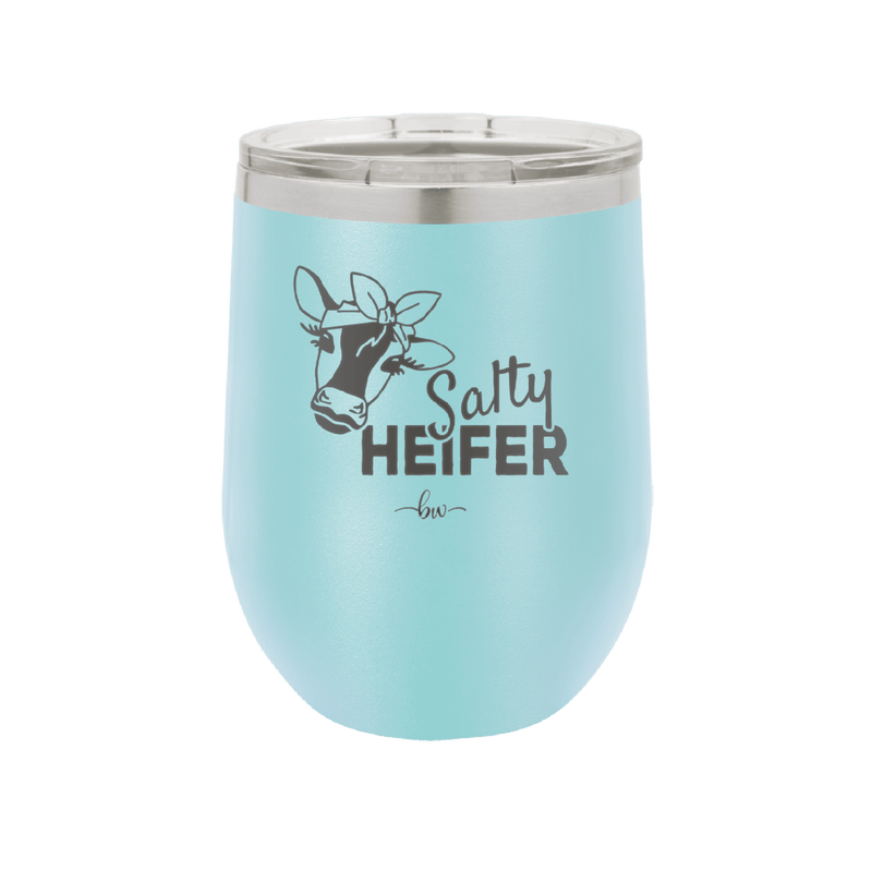 Salty Heifer Bow - Laser Engraved Stainless Steel Drinkware - 1490 -