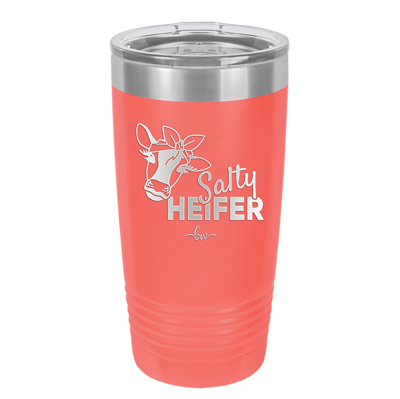 Salty Heifer Bow - Laser Engraved Stainless Steel Drinkware - 1490 -