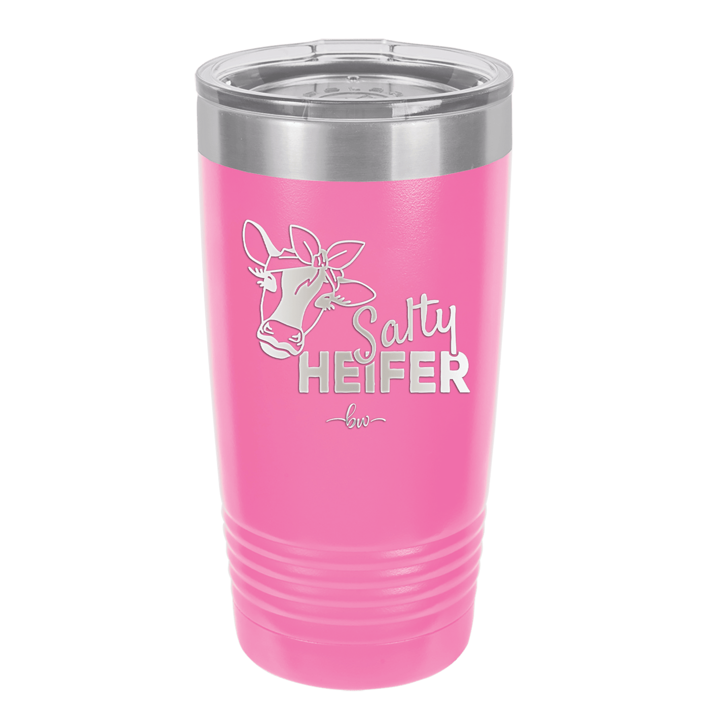Salty Heifer Bow - Laser Engraved Stainless Steel Drinkware - 1490 -