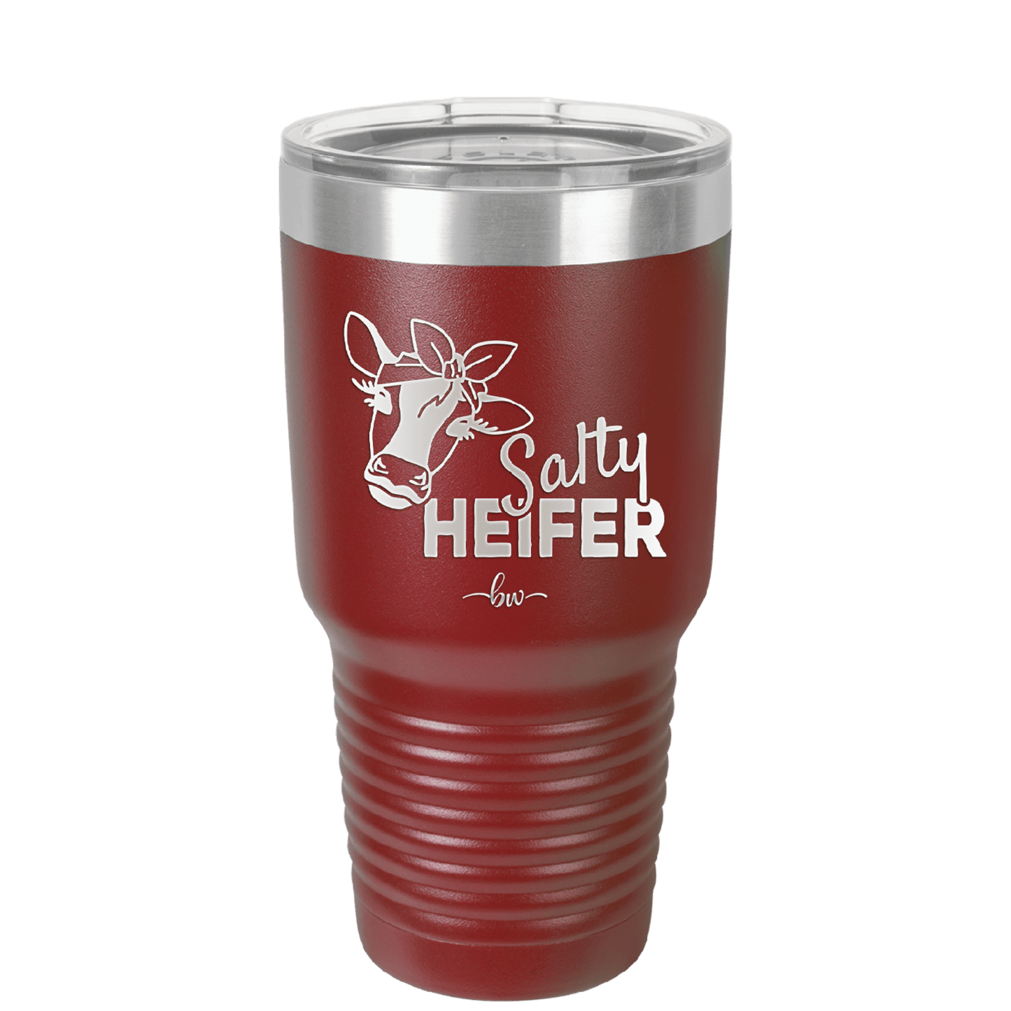 Salty Heifer Bow - Laser Engraved Stainless Steel Drinkware - 1490 -