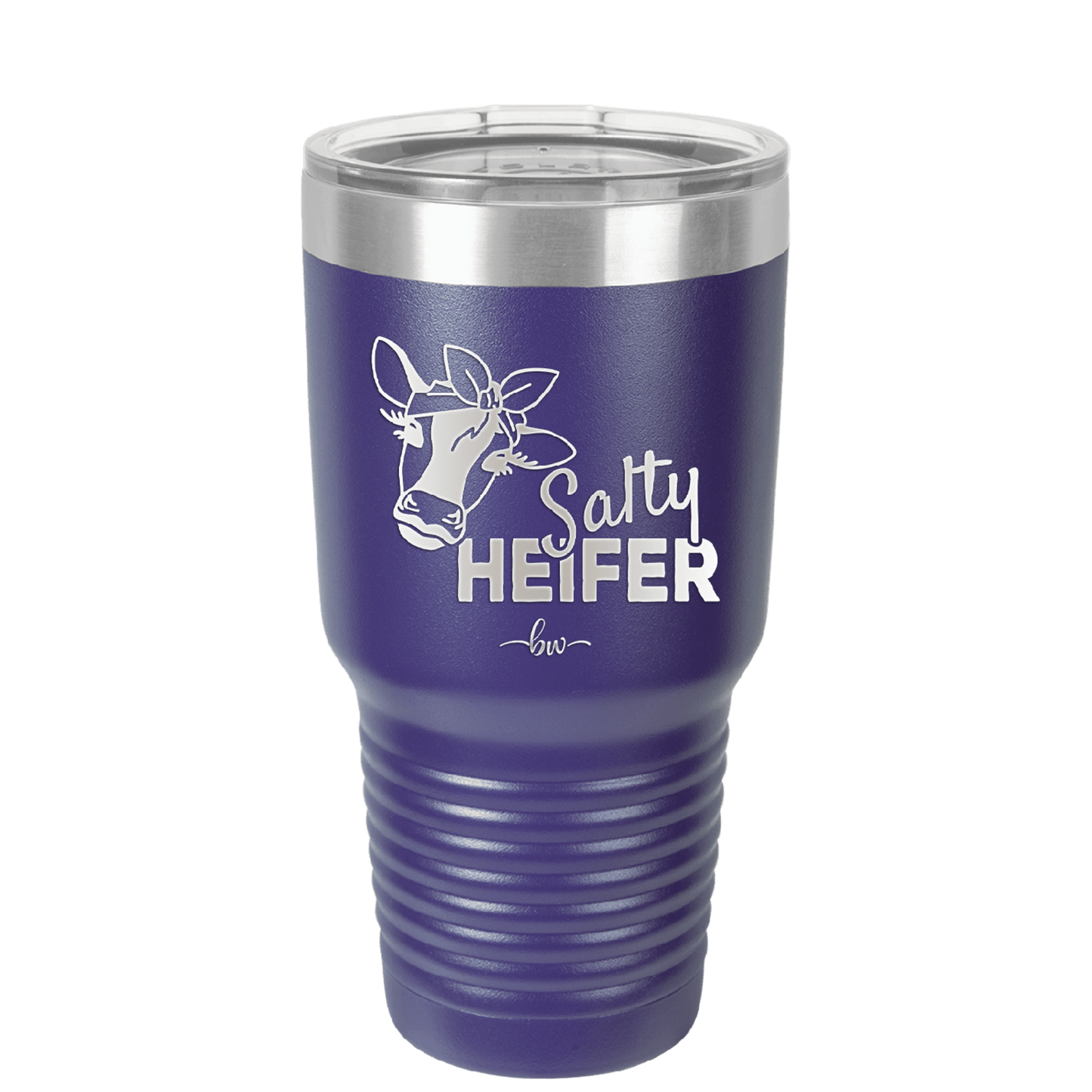 Salty Heifer Bow - Laser Engraved Stainless Steel Drinkware - 1490 -