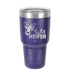 Salty Heifer Bow - Laser Engraved Stainless Steel Drinkware - 1490 -