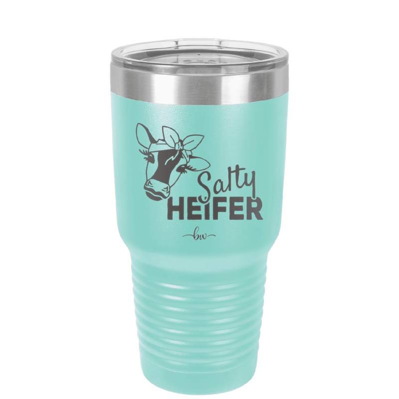 Salty Heifer Bow - Laser Engraved Stainless Steel Drinkware - 1490 -