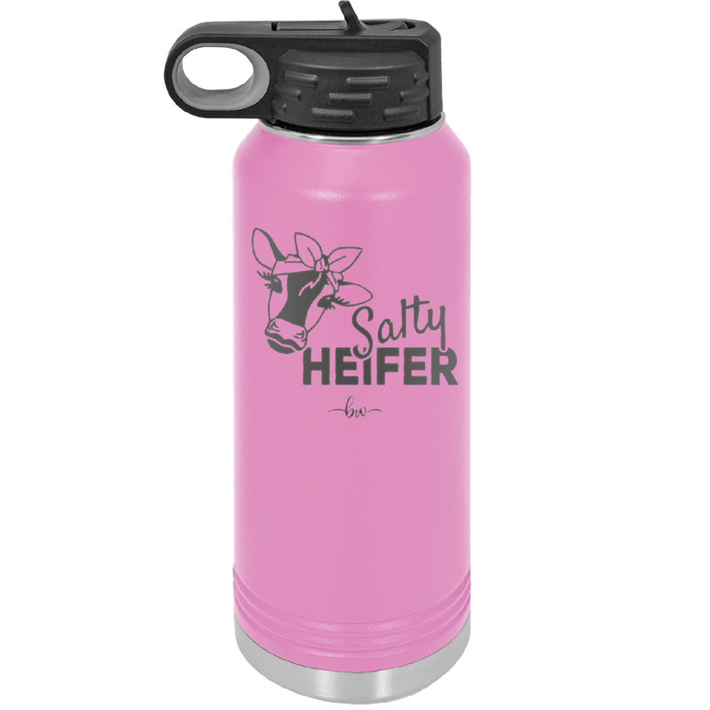 Salty Heifer Bow - Laser Engraved Stainless Steel Drinkware - 1490 -