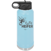 Salty Heifer Bow - Laser Engraved Stainless Steel Drinkware - 1490 -
