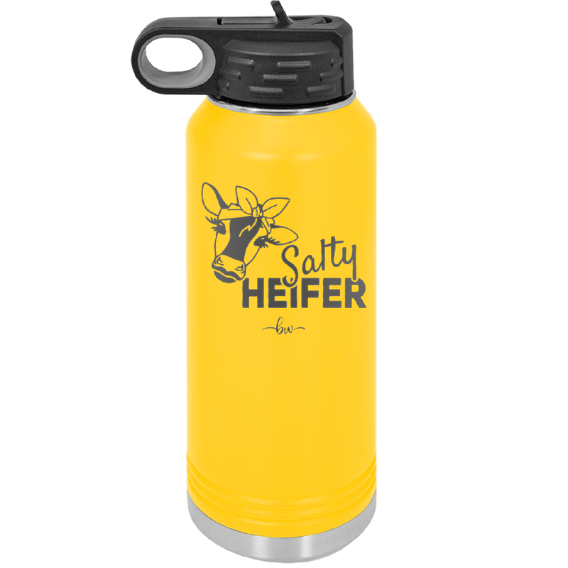 Salty Heifer Bow - Laser Engraved Stainless Steel Drinkware - 1490 -