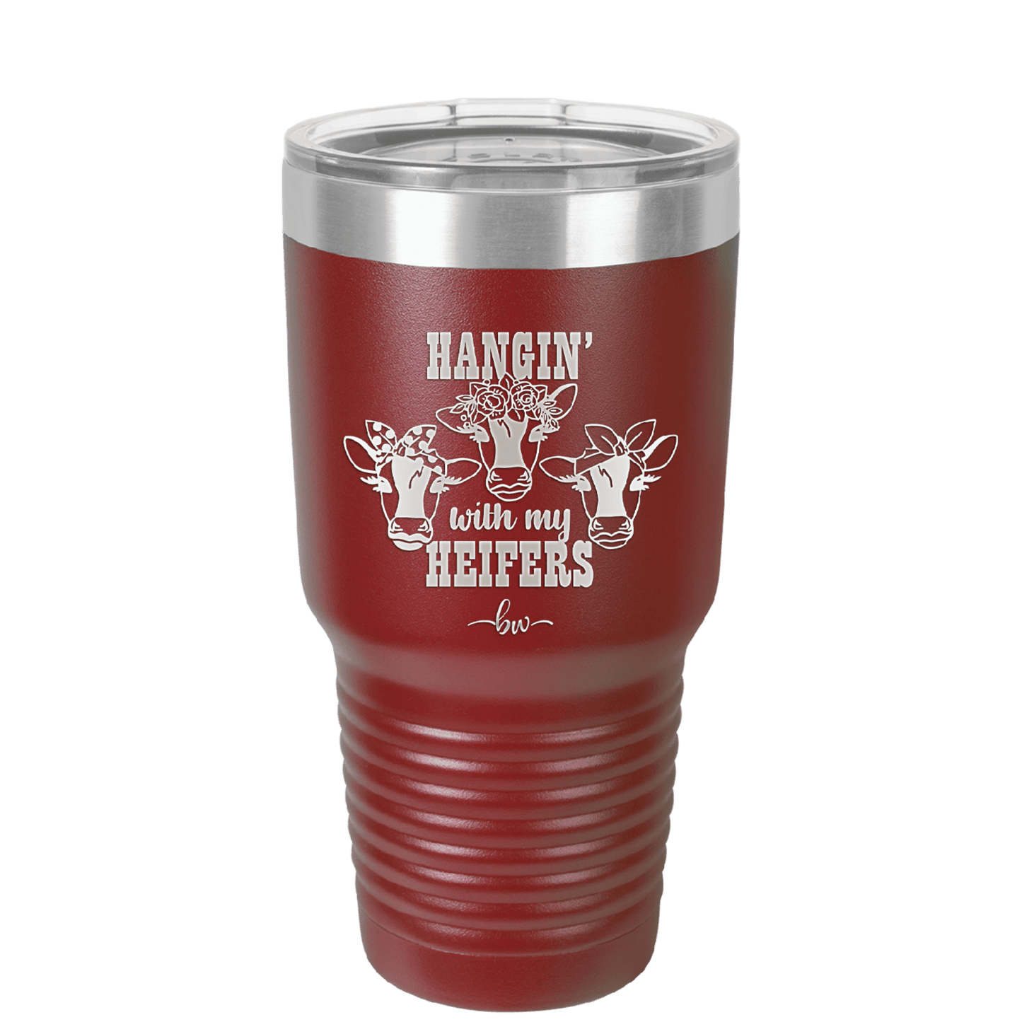 Hangin' with My Heifers 2 - Laser Engraved Stainless Steel Drinkware - 1492 -