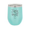 Tipsy and Bright - Laser Engraved Stainless Steel Drinkware - 1495 -