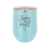 Tipsy and Bright - Laser Engraved Stainless Steel Drinkware - 1495 -