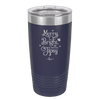 Merry, Bright, and Soon to be Tipsy - Laser Engraved Stainless Steel Drinkware - 1499 -