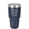 Merry, Bright, and Soon to be Tipsy - Laser Engraved Stainless Steel Drinkware - 1499 -