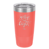 Merry and Bright - Laser Engraved Stainless Steel Drinkware - 1501 -