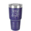 Merry and Bright - Laser Engraved Stainless Steel Drinkware - 1501 -