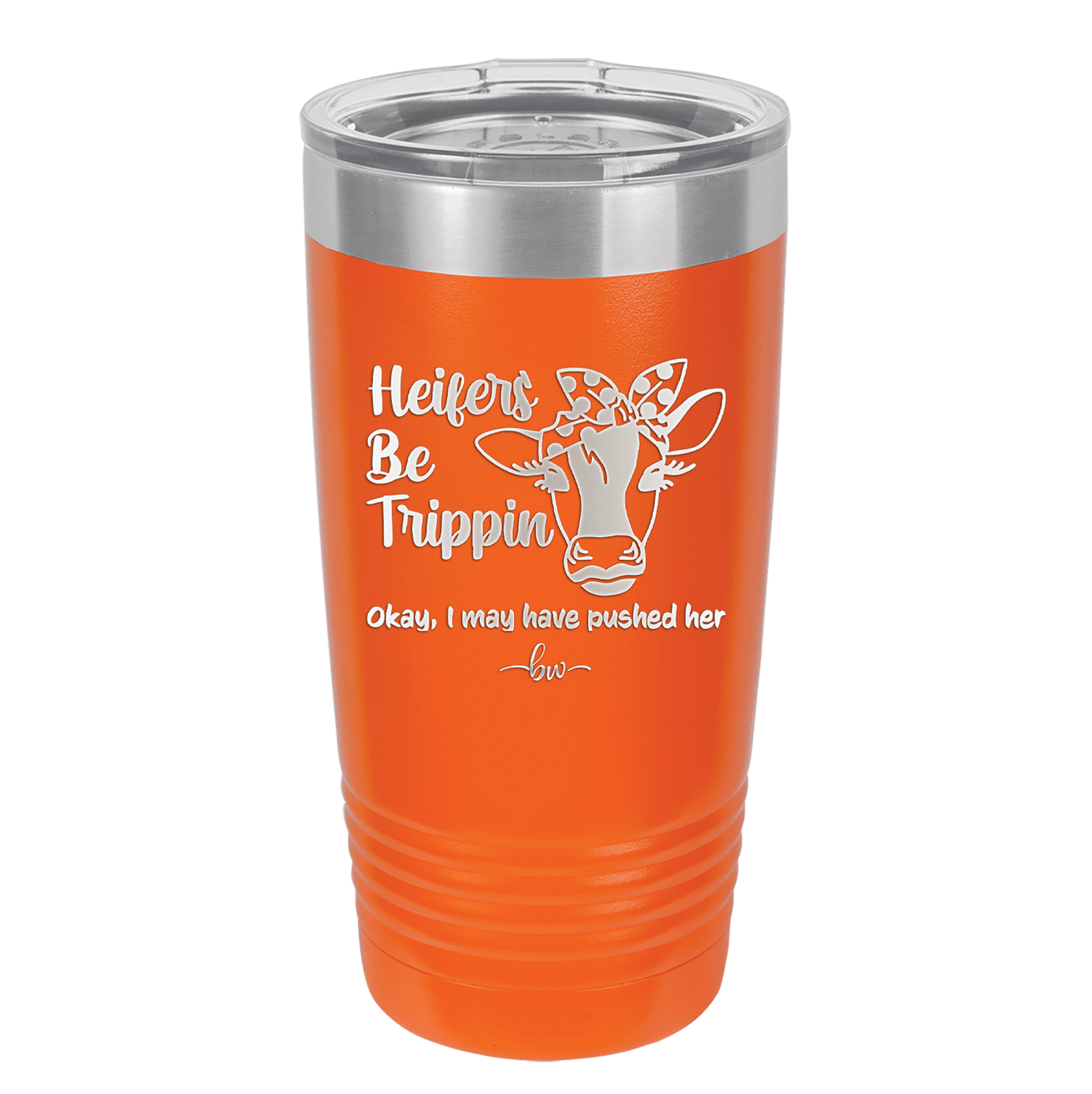 Heifers Be Trippin Polka Dots - Laser Engraved Stainless Steel Drinkware - 1505 -