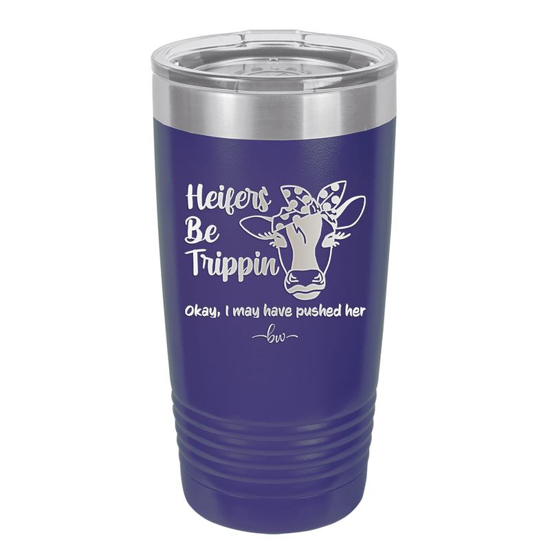 Heifers Be Trippin Polka Dots - Laser Engraved Stainless Steel Drinkware - 1505 -