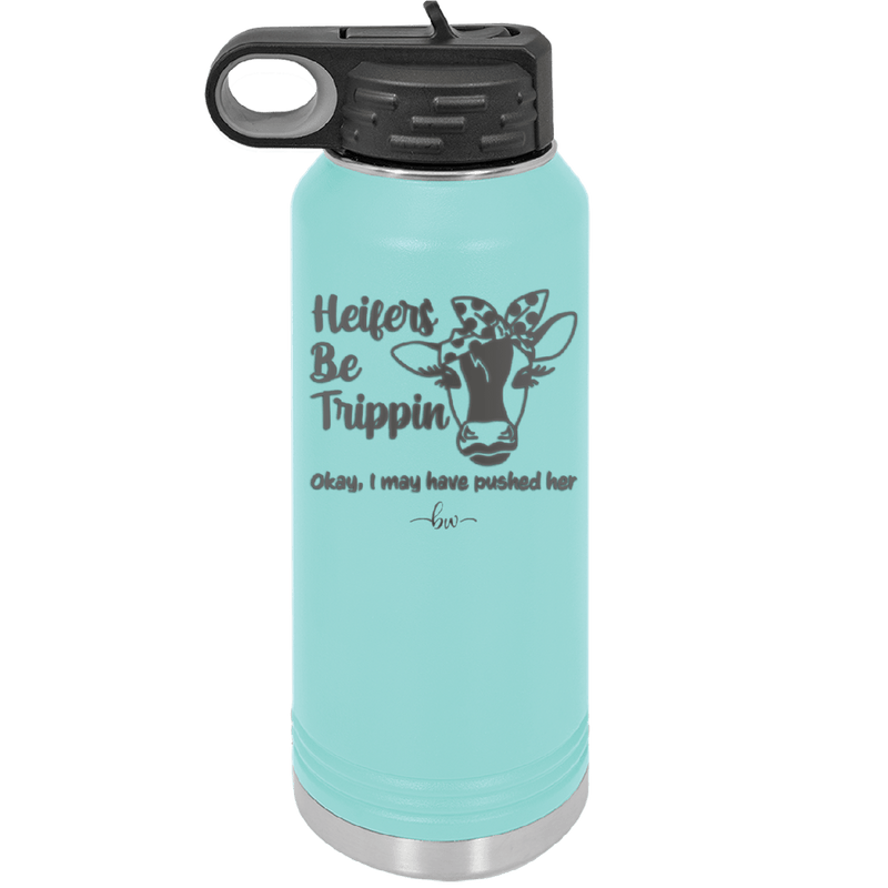 Heifers Be Trippin Polka Dots - Laser Engraved Stainless Steel Drinkware - 1505 -