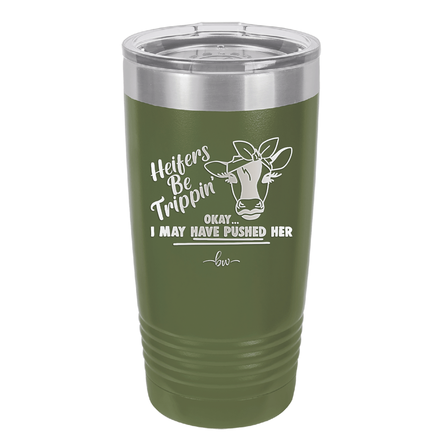 Heifers Be Trippin Bow - Laser Engraved Stainless Steel Drinkware - 1506 -
