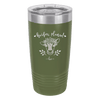 Heifer Please Floral - Laser Engraved Stainless Steel Drinkware - 1507 -