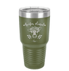 Heifer Please Floral - Laser Engraved Stainless Steel Drinkware - 1507 -