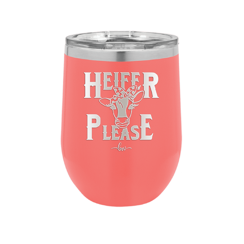 Heifer Please Polka Dots - Laser Engraved Stainless Steel Drinkware - 1508 -