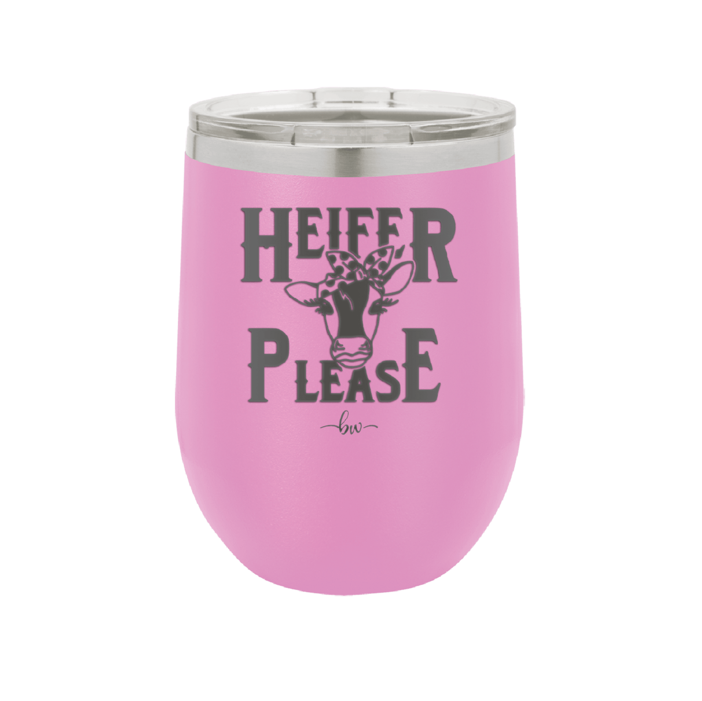 Heifer Please Polka Dots - Laser Engraved Stainless Steel Drinkware - 1508 -
