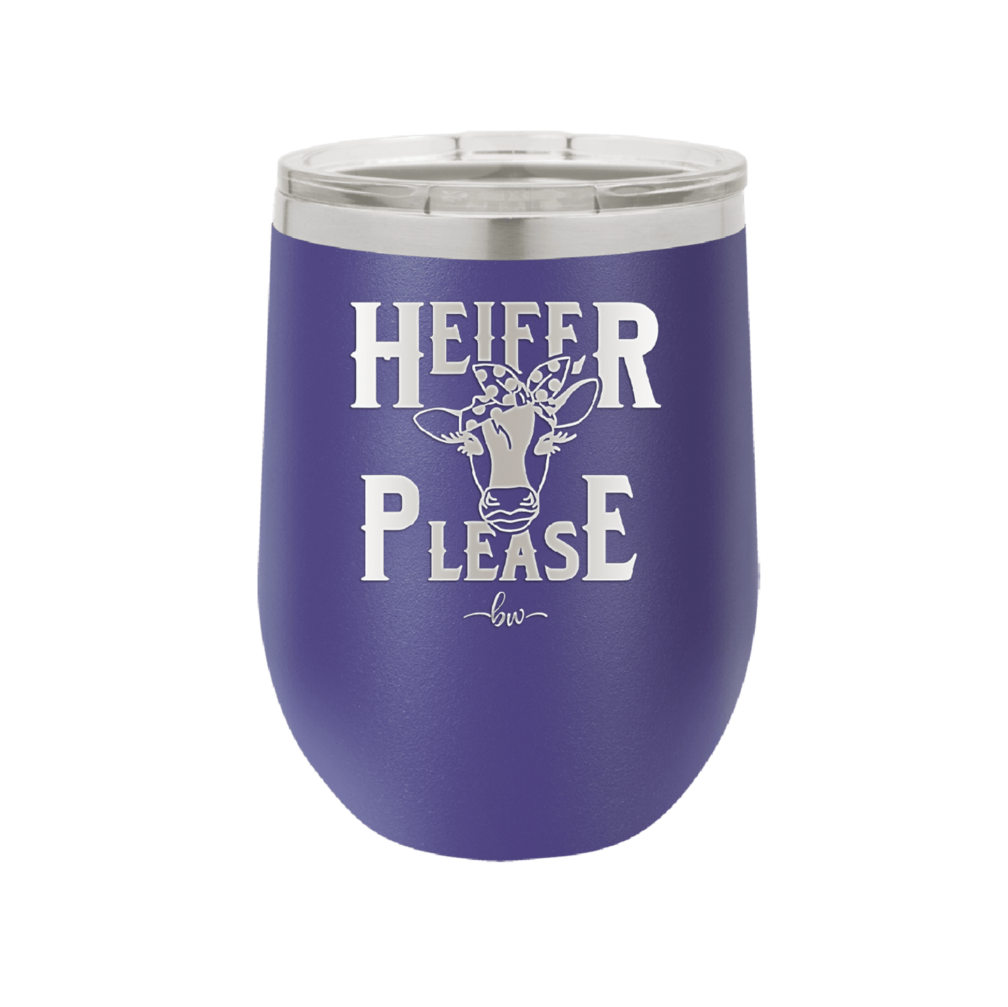 Heifer Please Polka Dots - Laser Engraved Stainless Steel Drinkware - 1508 -