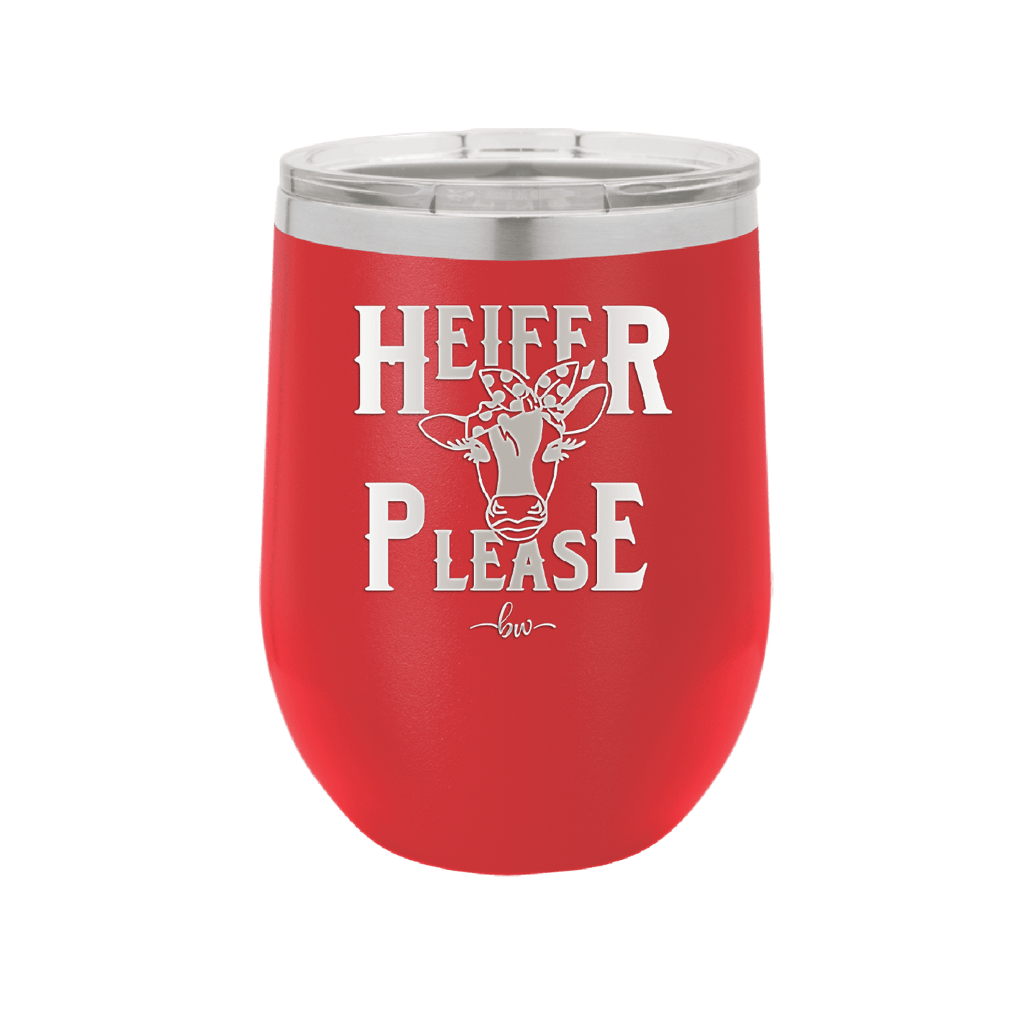 Heifer Please Polka Dots - Laser Engraved Stainless Steel Drinkware - 1508 -
