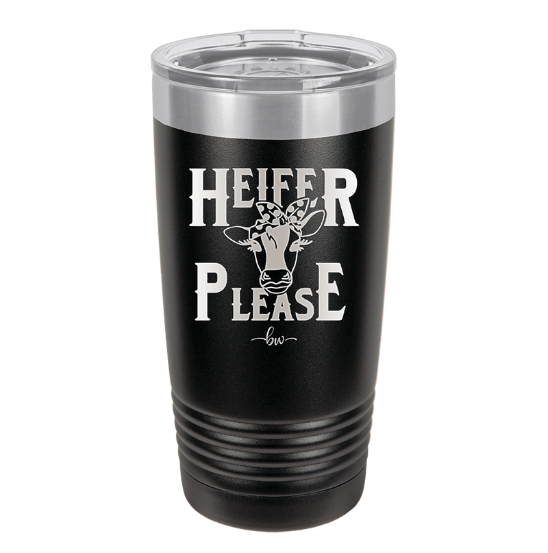 Heifer Please Polka Dots - Laser Engraved Stainless Steel Drinkware - 1508 -