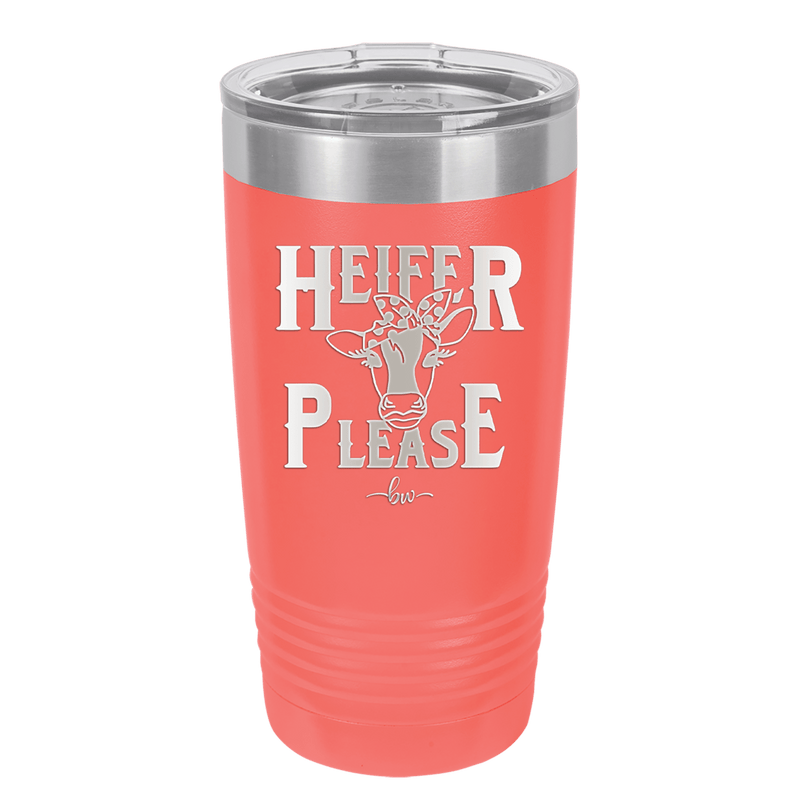 Heifer Please Polka Dots - Laser Engraved Stainless Steel Drinkware - 1508 -