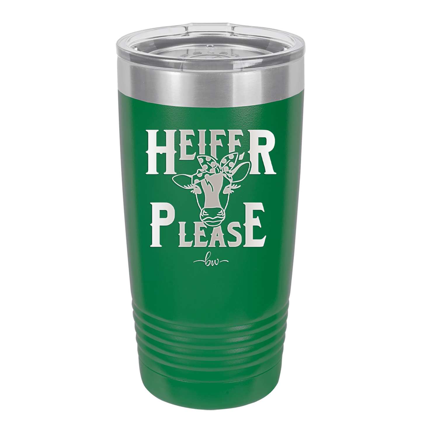 Heifer Please Polka Dots - Laser Engraved Stainless Steel Drinkware - 1508 -