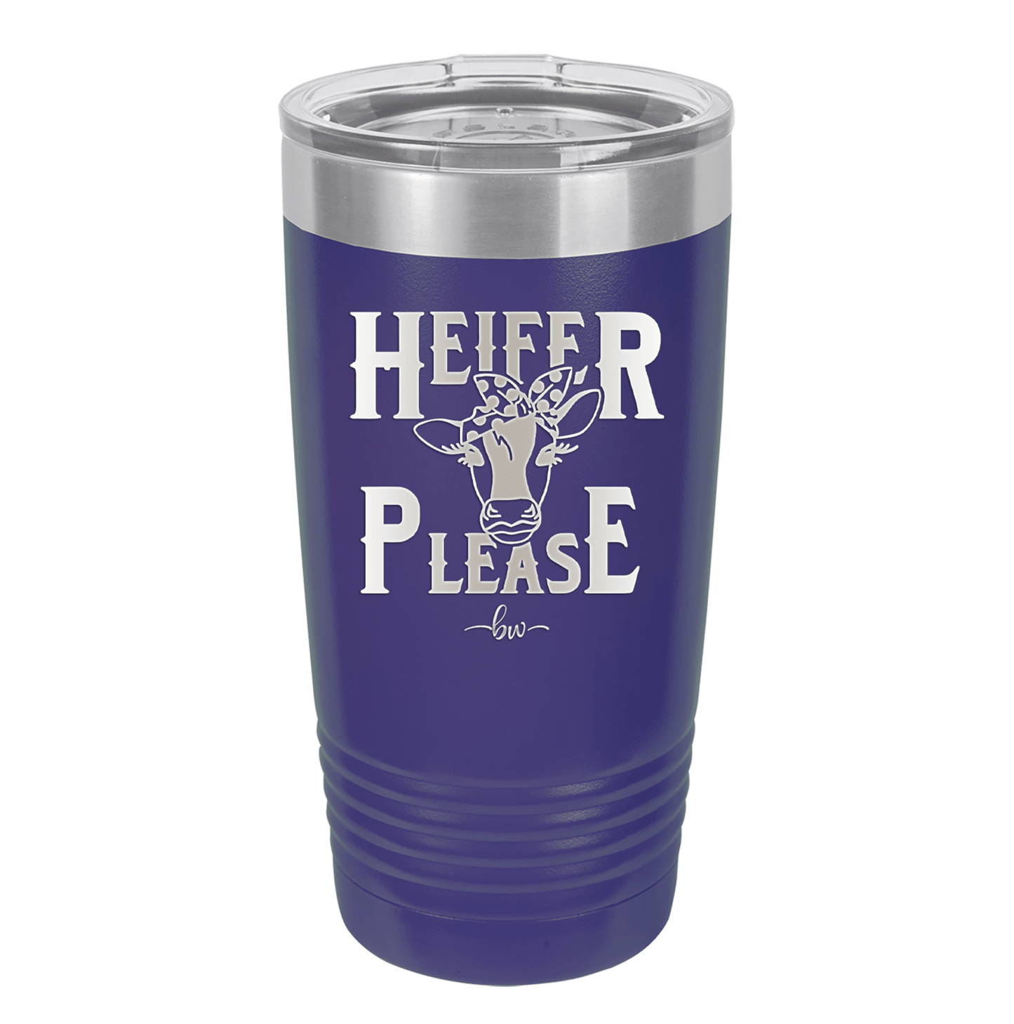 Heifer Please Polka Dots - Laser Engraved Stainless Steel Drinkware - 1508 -