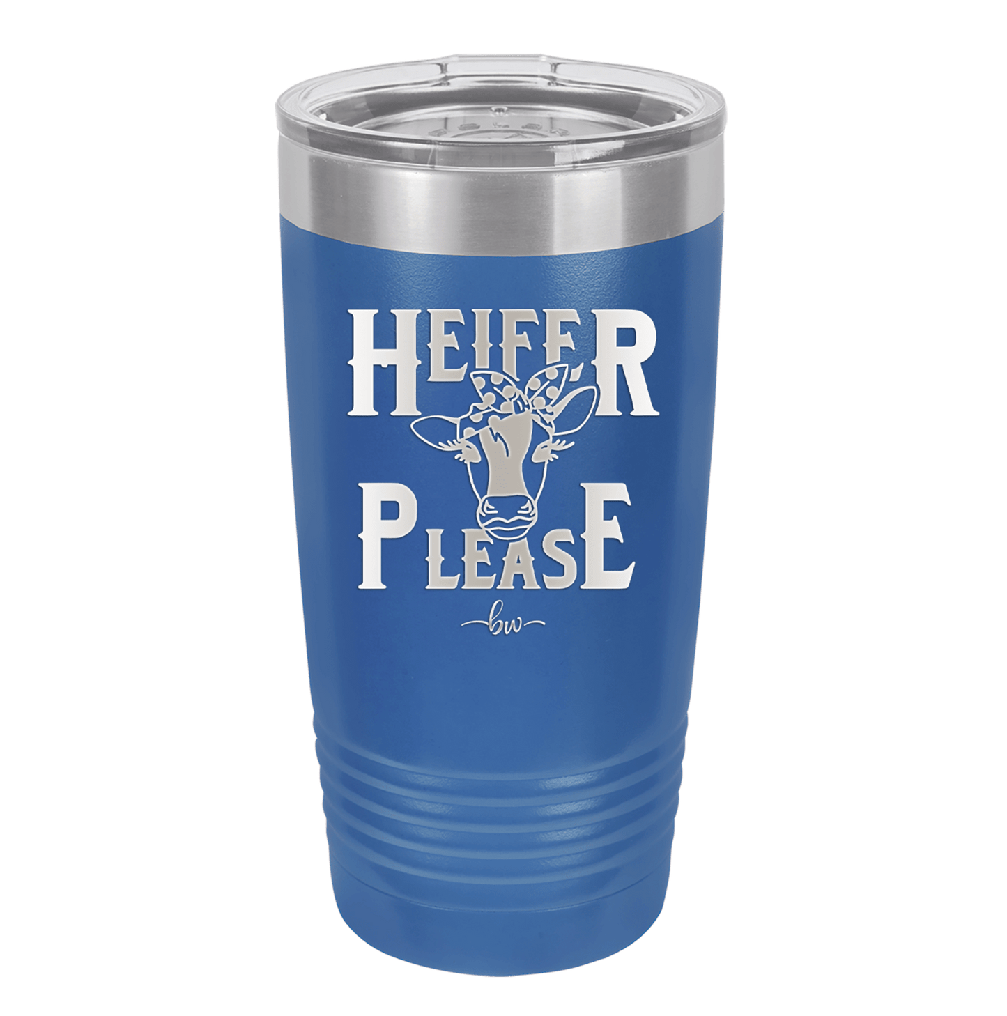 Heifer Please Polka Dots - Laser Engraved Stainless Steel Drinkware - 1508 -