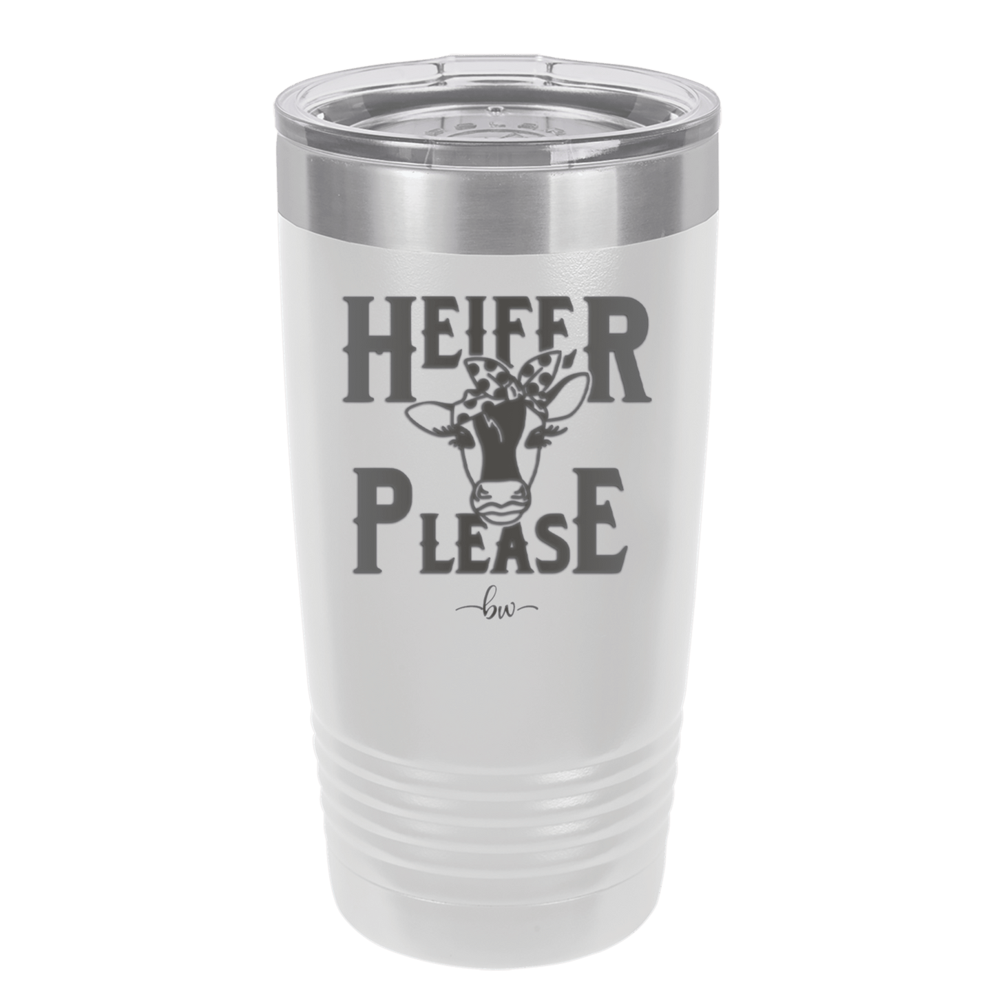 Heifer Please Polka Dots - Laser Engraved Stainless Steel Drinkware - 1508 -