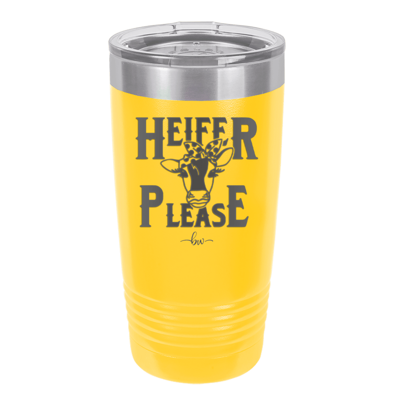 Heifer Please Polka Dots - Laser Engraved Stainless Steel Drinkware - 1508 -